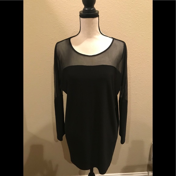 Tiana B. Other - Large black two piece pant ensemble with sheer top